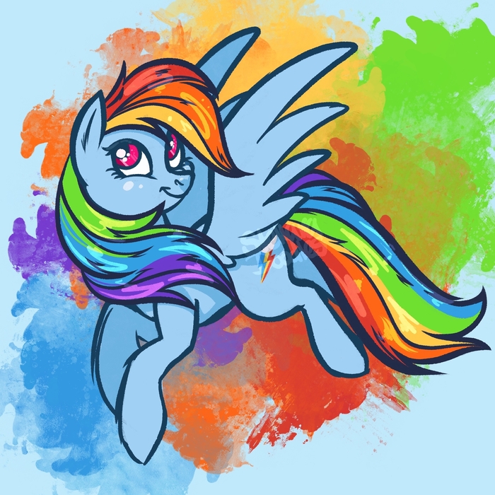    My Little Pony, Ponyart, Rainbow Dash