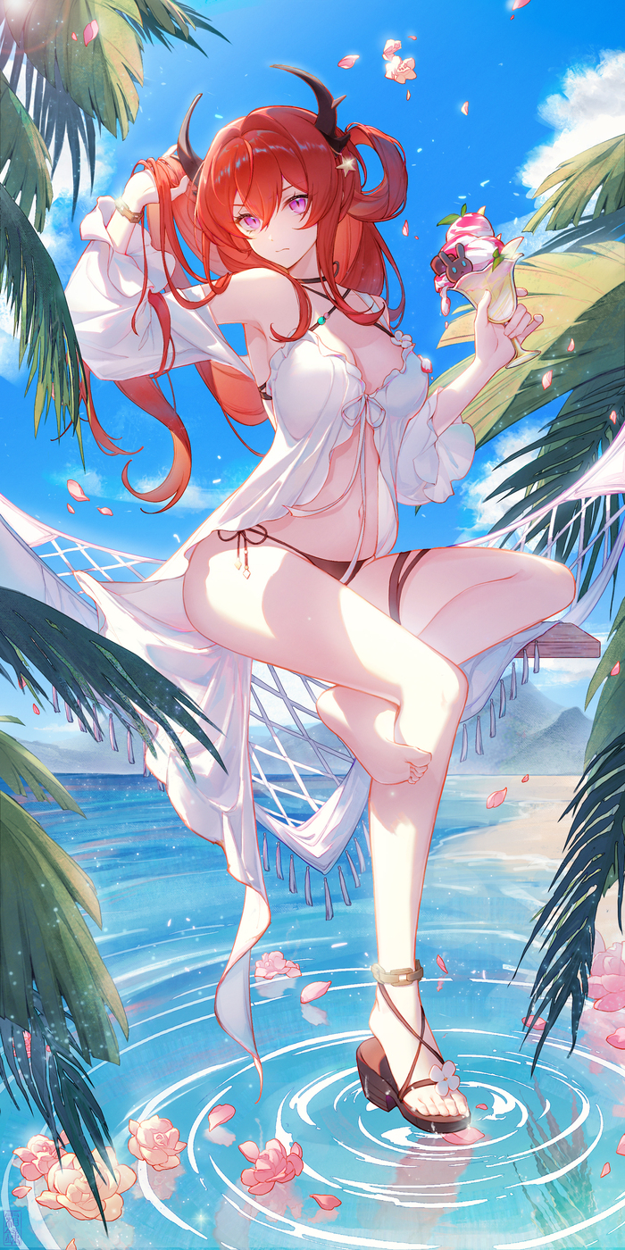 Surtr #009 , Anime Art, Arknights, Surtr, , , , , , , , , 
