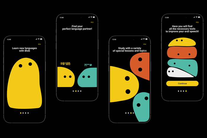 ��������-�������� � ���������� speak! �������� ��������������� � �������� � ����������, ��� � Duolingo.