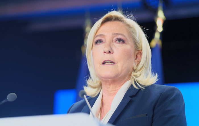 Лидер парламентской фракции партии "Национальное объединение" Марин Ле Пен// © Sylvain Lefevre/ Getty Images