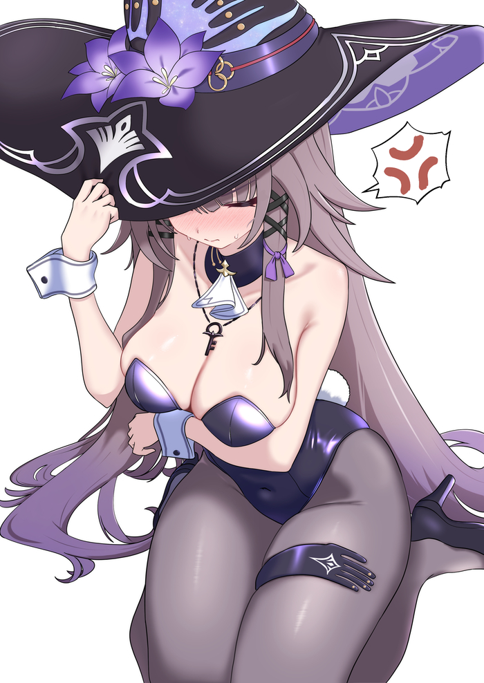   ! , Anime Art, The Herta (Honkai: Star Rail), Honkai: Star Rail, Bunnysuit