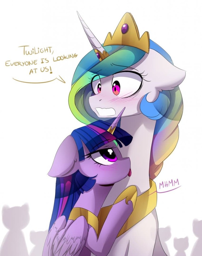  My Little Pony, Ponyart, Twilight Sparkle, Princess Celestia