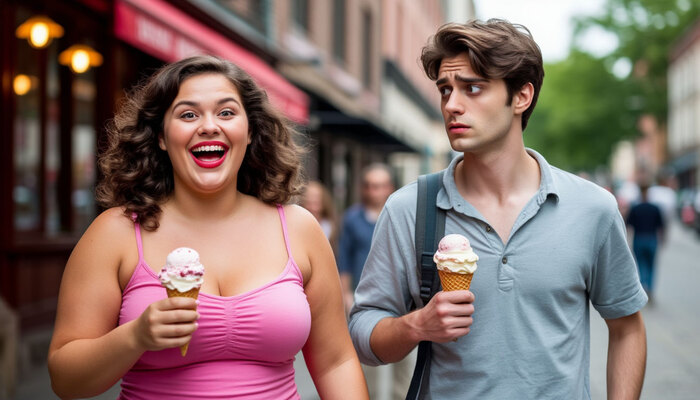 Баба-царица, или жена?: странная сцена на улице