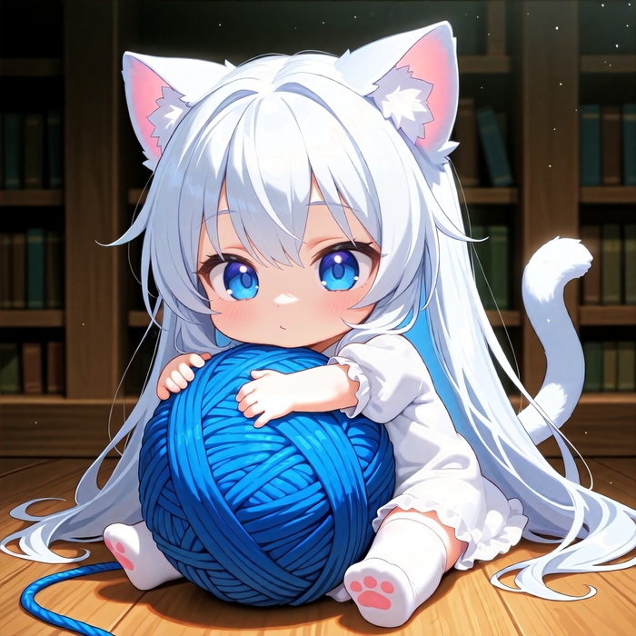   , Stable Diffusion, Anime Art, , Loli, Animal Ears, , 