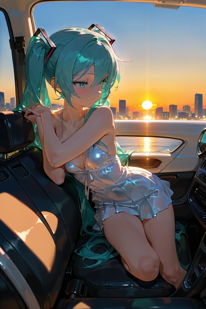      ,  , Hatsune Miku, Anime Art, Flux,   , 