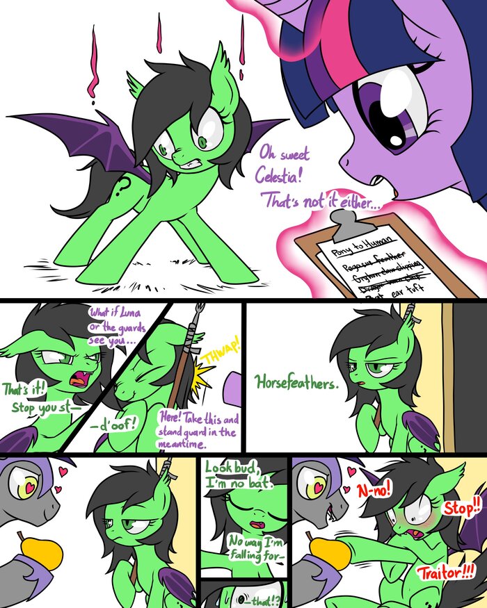  "  " My Little Pony, Filly Anon, Twilight Sparkle, Batpony