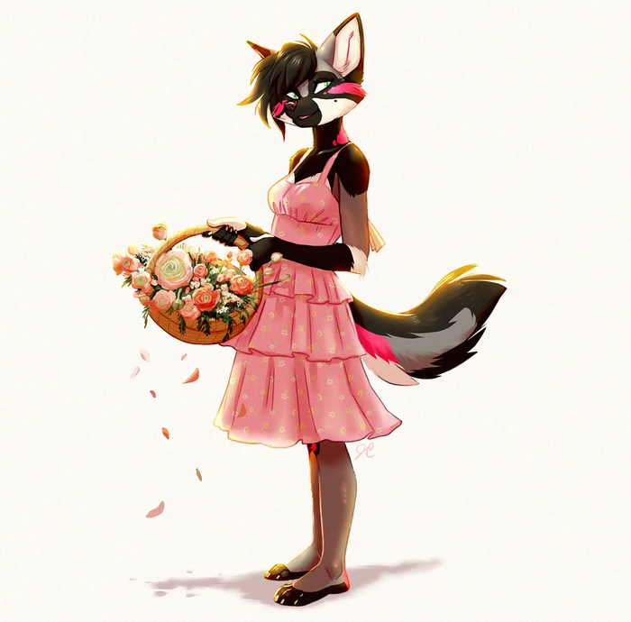 The flower girl