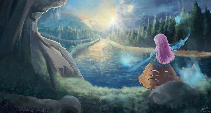   Touhou, Hata no Kokoro, Anime Art, Game Art, Original Character, , 