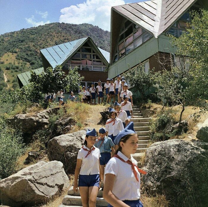 В пионерском лагере «Горная сказка», Таджикистан, 1972