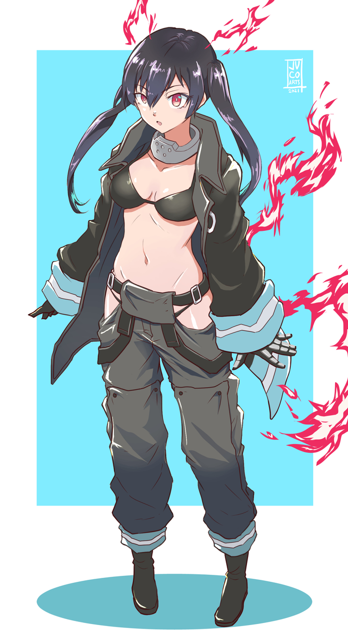 Tamaki Anime Art, , Enen No Shouboutai, Tamaki Kotatsu, , Pixiv