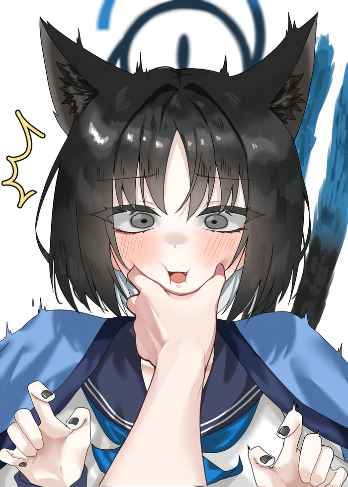   Anime Art, , Blue Archive, Kikyou, Animal Ears, 