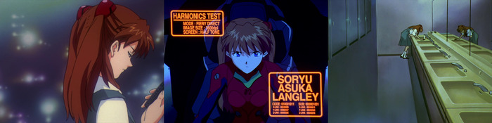 Кадзи не отвечает на звонок. Показатели синхронизации едва превышают барьер. Аска мучается от физической боли.