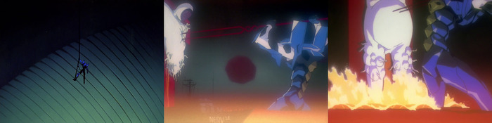 Спуск Евы-00. Извлечение Копья. Нижняя часть Лилит регенерирует.