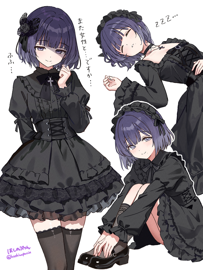 Gothic lolita Anime Art, , Gakuen Idolmaster, Hataya Misuzu, Pixiv
