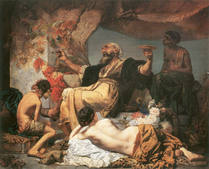 Anselm Feuerbach - �Hafis in der Schenke�, 1852 �.