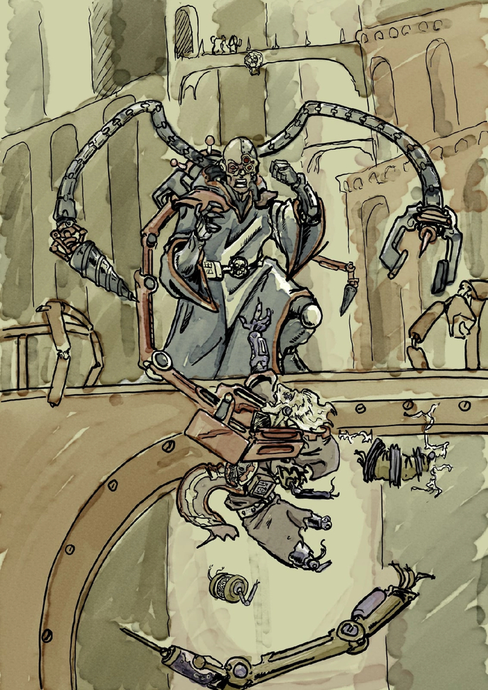     Warhammer 40k, Wh Art, , Warhammer, Adeptus Mechanicus, Techpriest, Magos