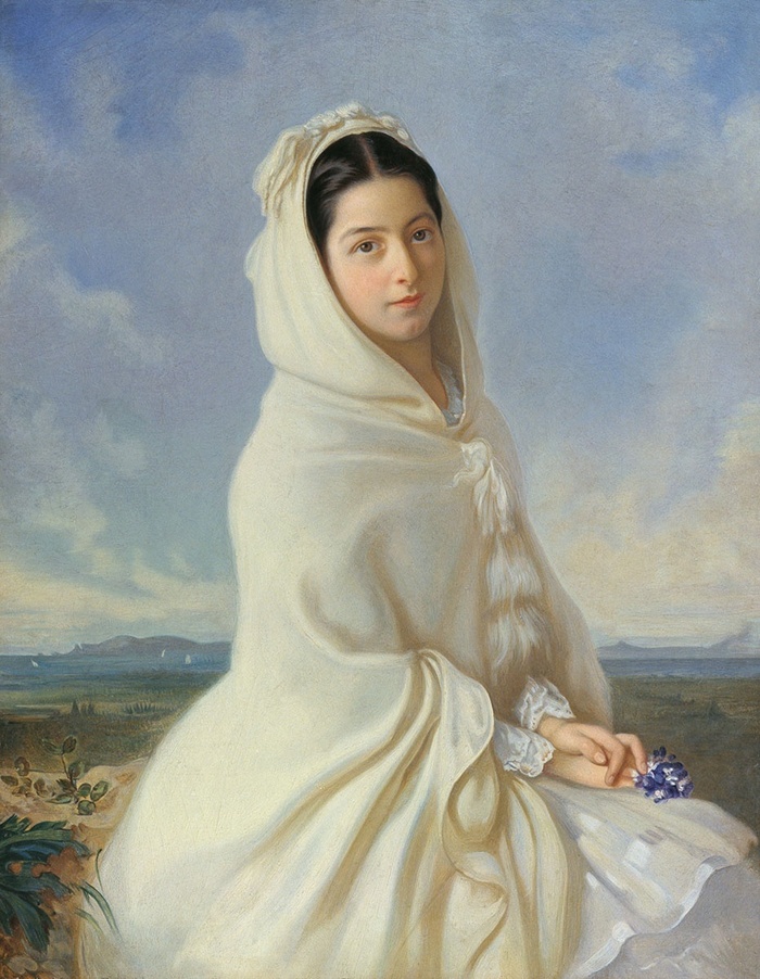 Екатерина Аркадьевна Кочубей, ур. Столыпина. 1840-е годы. Художественный музей имени Ц. С. Сампилова. Улан-Удэ.