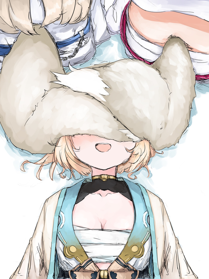  , Anime Art, , , Hololive, Virtual YouTuber, Fuwawa Abyssgard, Mococo Abyssgard, Kazama Iroha, 