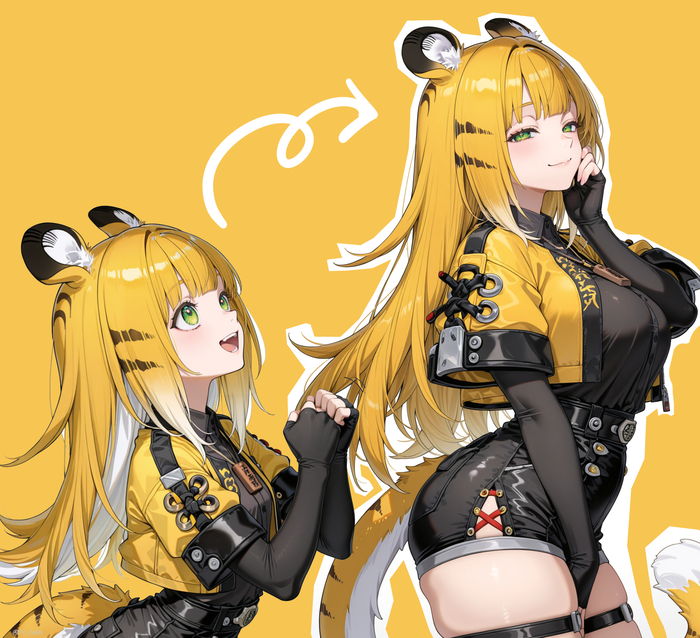  Zenless Zone Zero, Ju Fufu (zzz), , , , , Anime Art,  , , Animal Ears