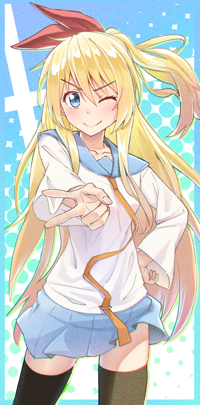Chitoge Anime Art, , Nisekoi, Chitoge kirisaki, Pixiv,  