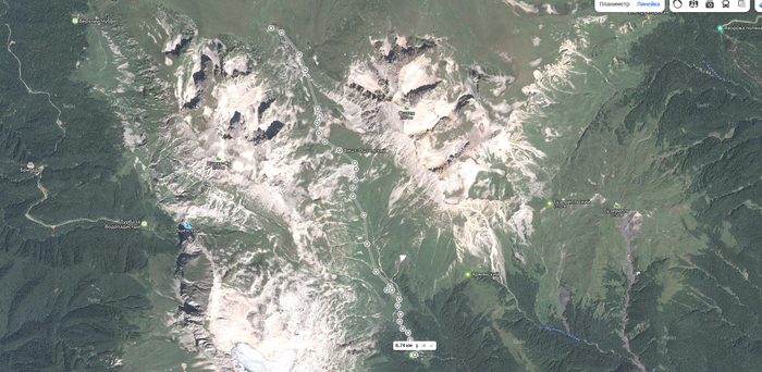 2/2 перехода к приюту Фишт, через Фишт-Оштенский перевал.