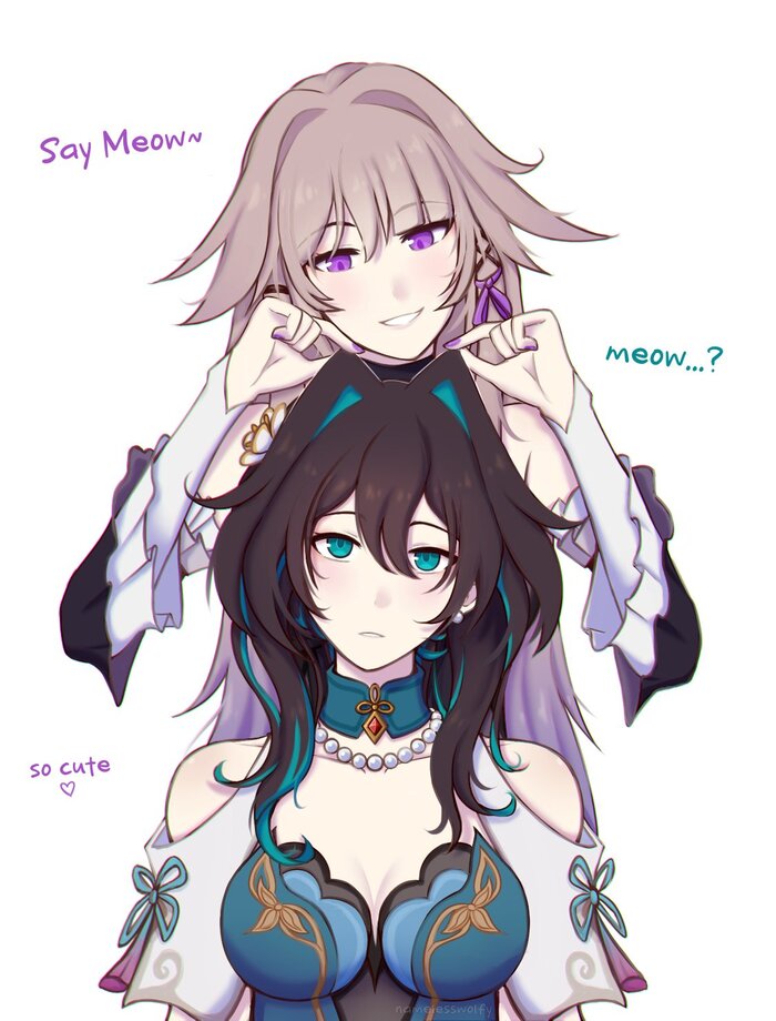     , Anime Art, The Herta (Honkai: Star Rail), Ruan Mei (Honkai: Star Rail), Honkai: Star Rail, 
