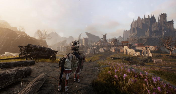 Крепость на фоне ПГТ внушает