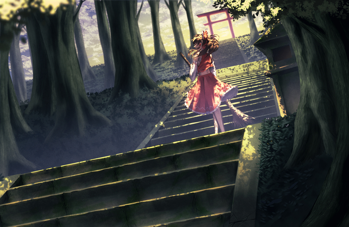  Touhou, Hakurei Reimu, Anime Art, Game Art, , , , , , 