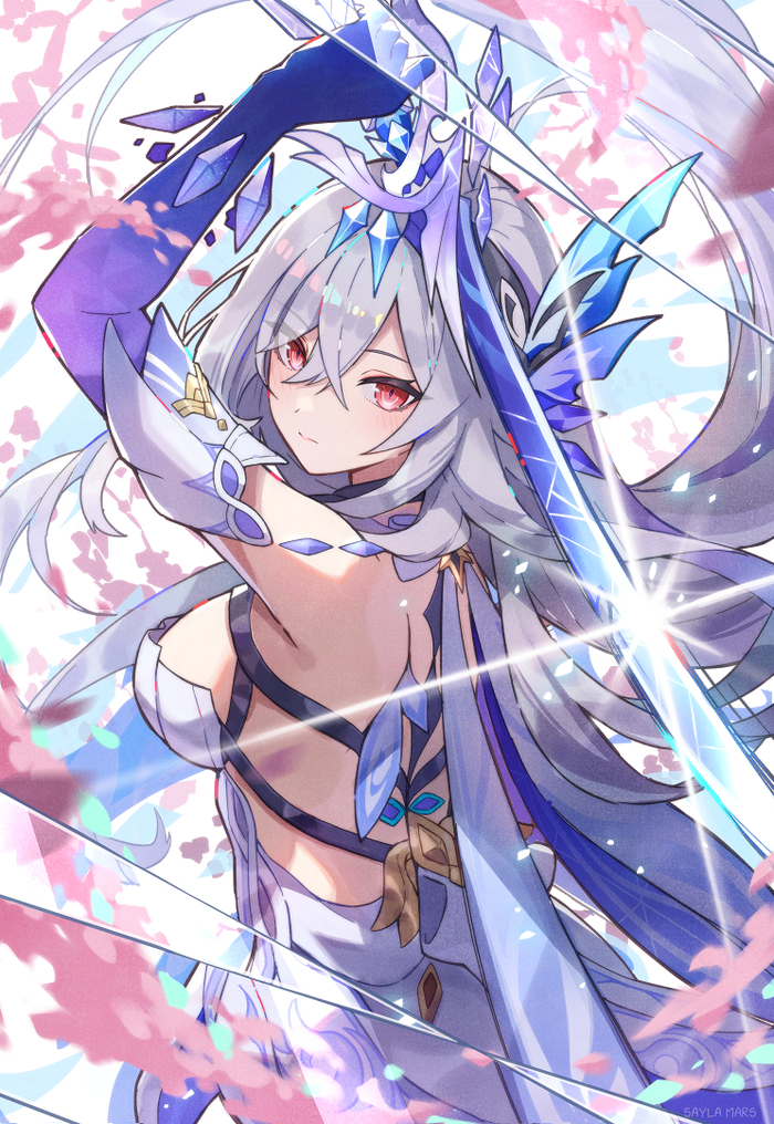  Anime Art, , Genshin Impact, Pixiv, Skirk (Genshin Impact)