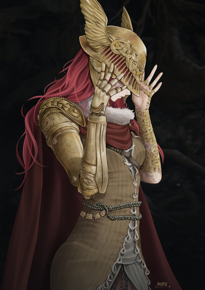  , , Elden Ring, Malenia, , Anime Art