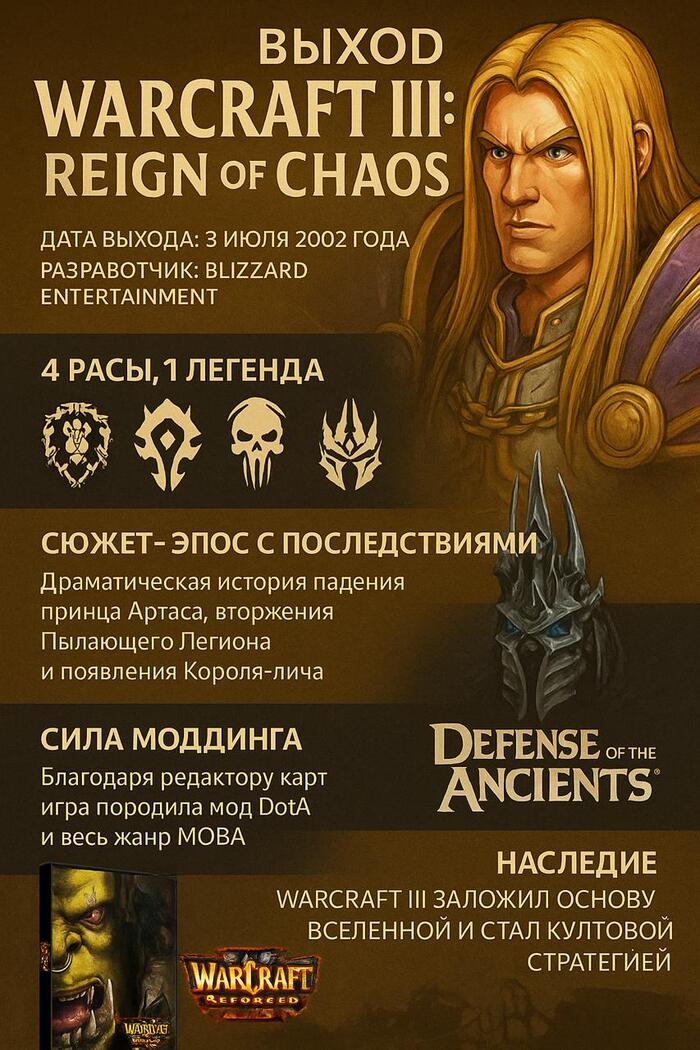 03.07.2002 -  Warcraft III: Reign of Chaos [_]   ,  , ,  , Dota, Dota 2, , World of Warcraft, Warcraft, Warcraft 3, Reign of chaos, ,   , ,  , YouTube (), 