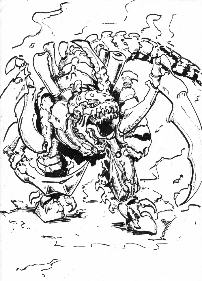   Warhammer 40k, Wh Art, Warhammer, , Tyranids, Hive Tyrant, Xenos