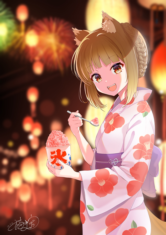   Anime Art, , Spice and Wolf, Holo, Pixiv, Animal Ears, 