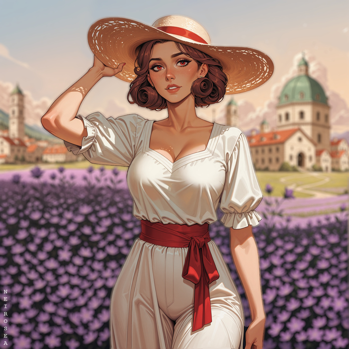 Flower fields | Stable Diffusion | Ai | Illustrious  , Stable Diffusion, ,  ,  , Game Art, 2D,    , , 