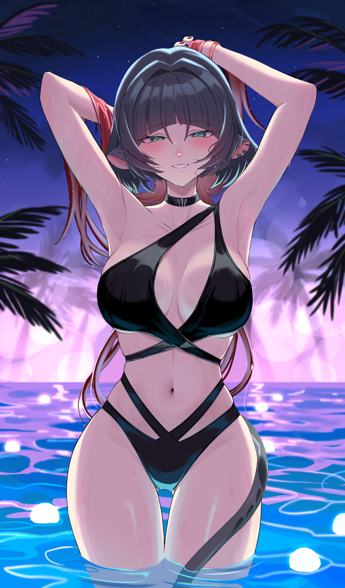 Jane Doe , Anime Art, Zenless Zone Zero, Jane Doe (zzz), , , Twitter (), , Animal Ears