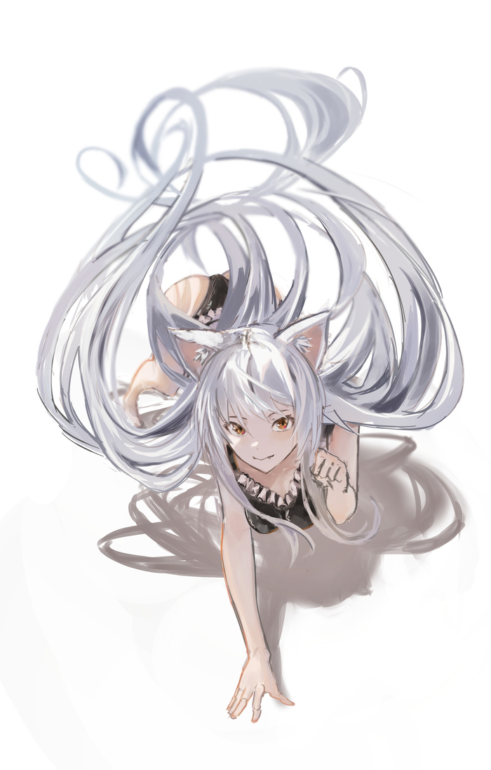 ---- Anime Art, , Monogatari series, Hanekawa Tsubasa, Pixiv, Tsubasa Cat