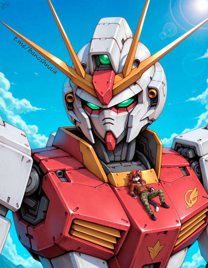 Strike Gundam  , , Stable Diffusion, Furry Cat,  , Gundam