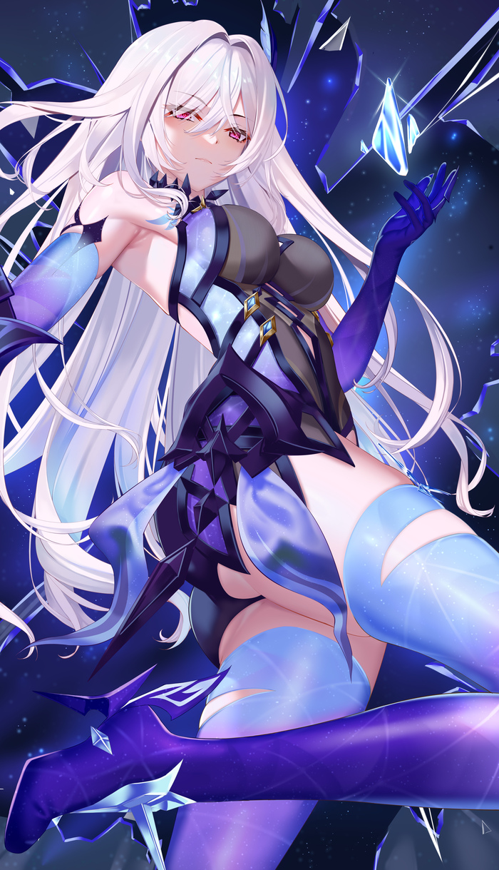  Pixiv, Anime Art, , Genshin Impact, Skirk (Genshin Impact)