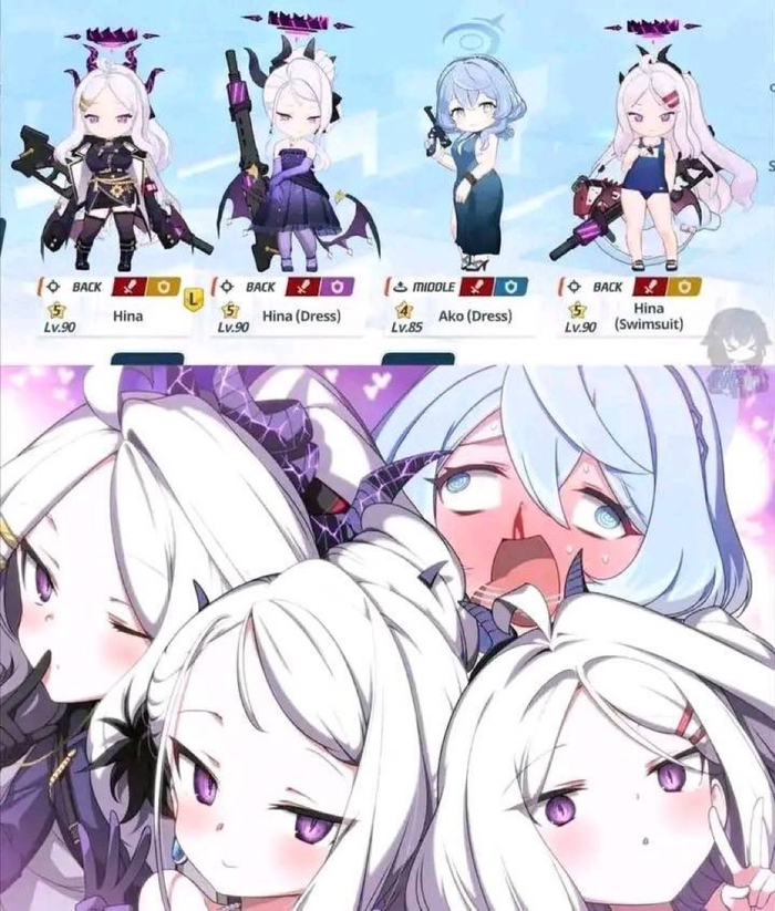 .   ,  , Blue Archive, Sorasaki Hina, Amau Ako,   