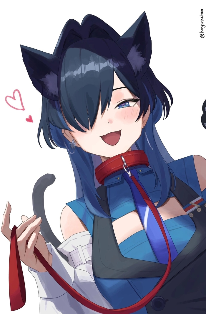 Kroni , Anime Art, Animal Ears, Ouro Kronii, Hololive, Virtual YouTuber