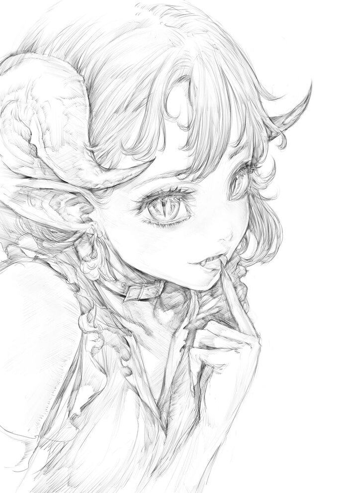   , Anime Art, Monster Girl,   , Original Character