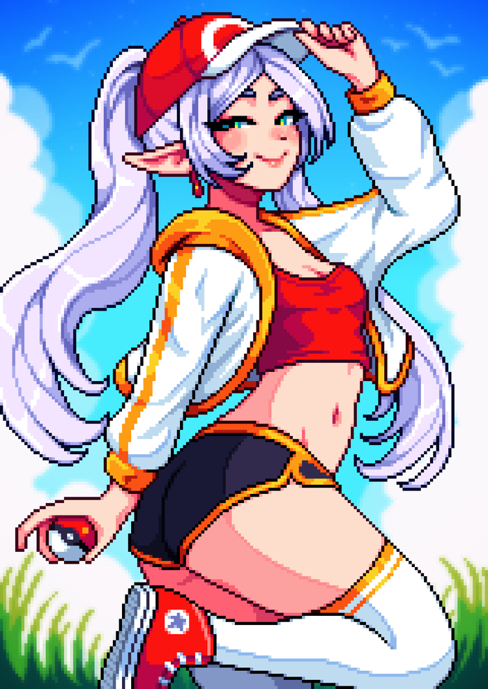     , Anime Art, Frieren, Sousou no Frieren, , Pixel Art, 