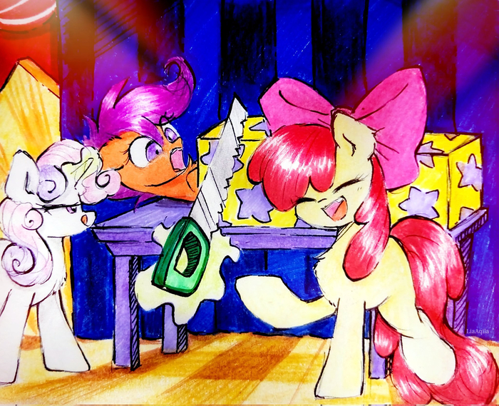 - My Little Pony, Sweetie Belle, Scootaloo, Applebloom, Liaaqila