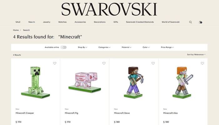Swarovski  Minecraft  Swarovski, Minecraft, 