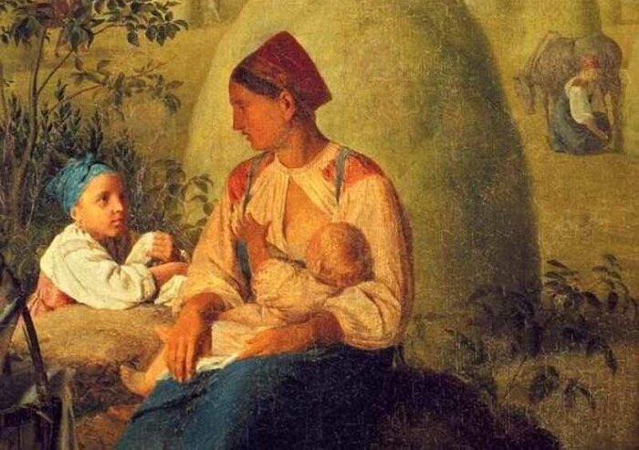 Алексей Венецианов "Сенокос" (середина 1820-х годов)