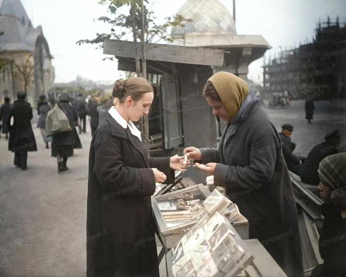 Жизнь Советской Москвы в 30-е годы. 20 раскрашенных фотографий. Часть 4 Историческое фото, 20 век, Старое фото, История города, Москва, Столица, 1930-е, Фотография, Колоризация, СССР, Длиннопост