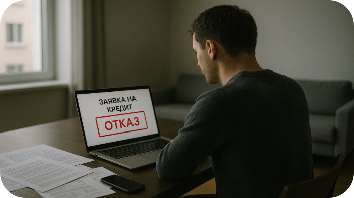 Даже без действующих просрочек можно получить отказ — скоринг смотрит на поведение, занятость, доход и нагрузку по другим обязательствам.