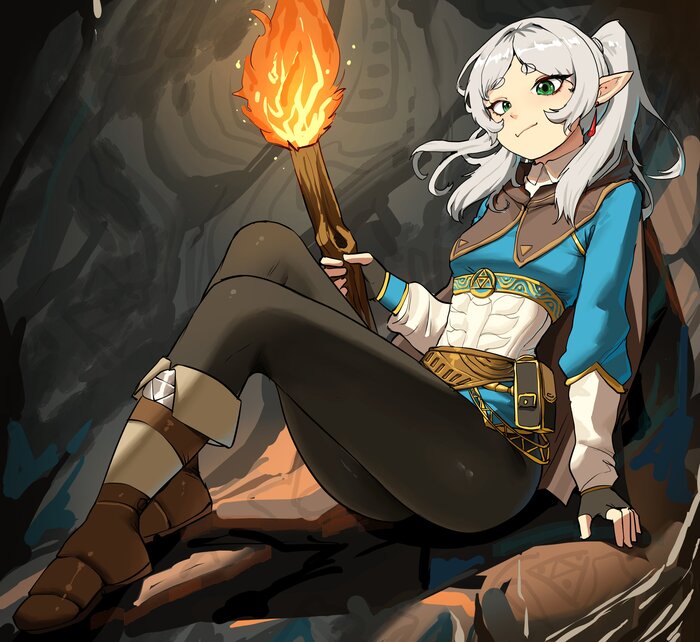    , Anime Art, Frieren, Sousou no Frieren, Princess Zelda, The Legend of Zelda, 