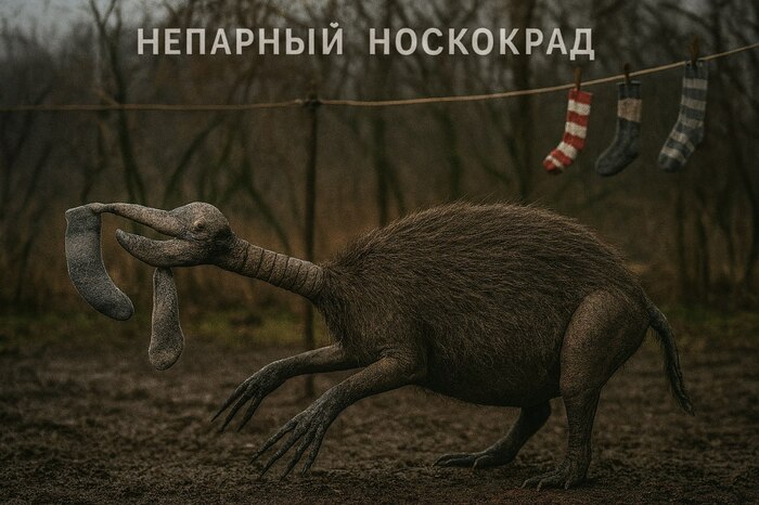 Ответ на пост «Непарный носкокрад»