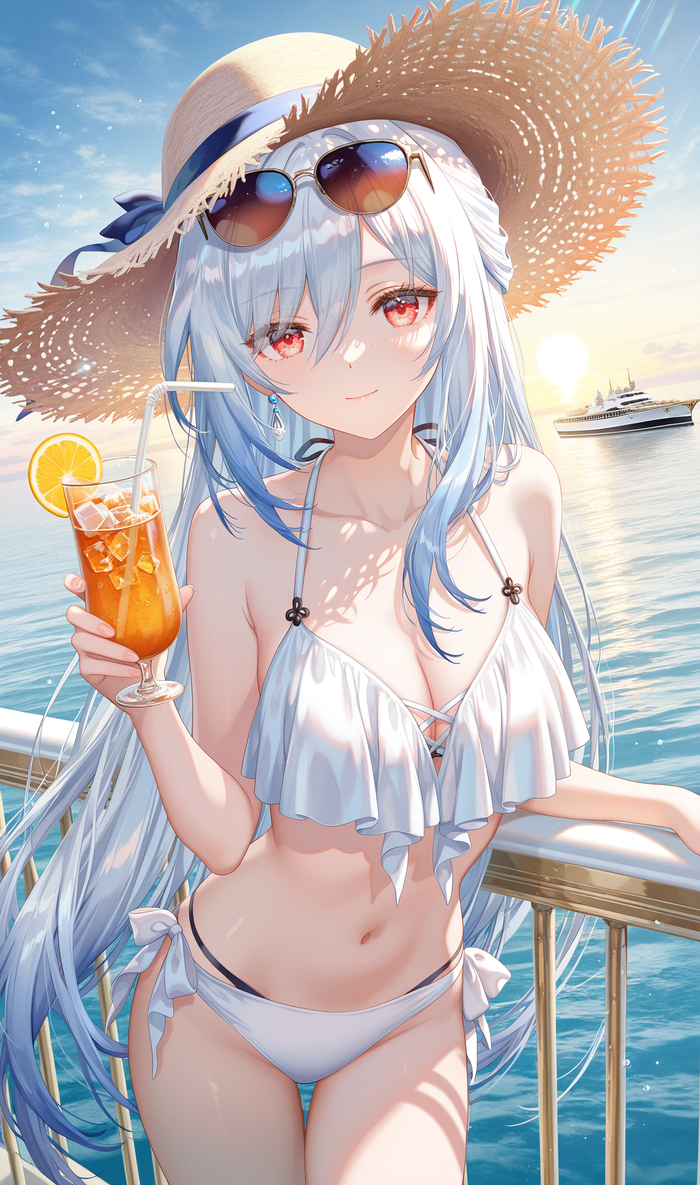 Женщина наслаждается жизнью